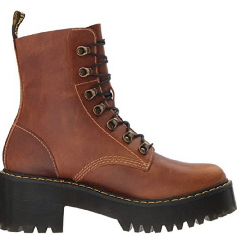 DR MARTENS LEONA ORLEANS HEEDED BOOTS